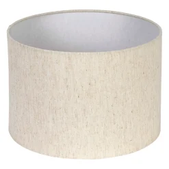Abat jour en coton grège d30cm - Tambour