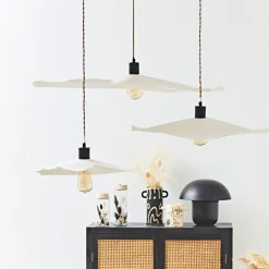 Abat-jour blanc beige d60cm - Louise