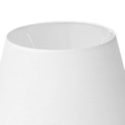 Abat-jour blanc en lin D20cm