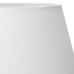 Abat-jour blanc en lin D20cm