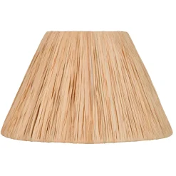 Abat-jour conique en raphia naturel d25cm