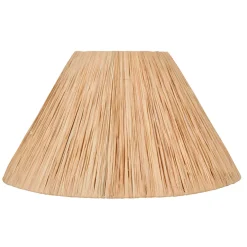 Abat-jour conique en raphia naturel d40cm
