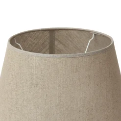 Abat-jour jute en lin D46cm