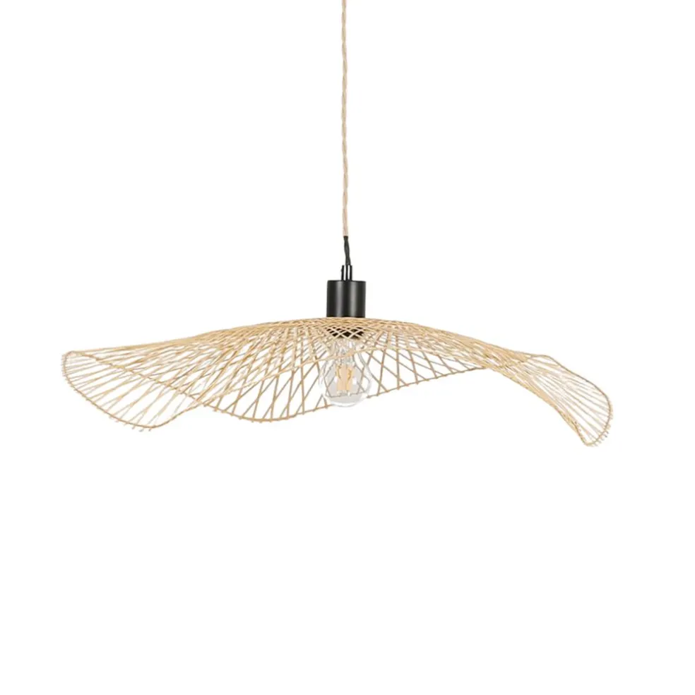 Abat-jour non électrifié en bambou d65cm naturel - Libellule