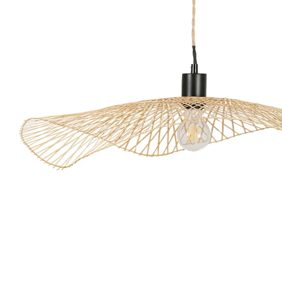 Abat-jour non électrifié en bambou d65cm naturel - Libellule