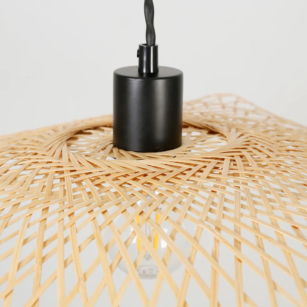 Abat-jour non électrifié en bambou d65cm naturel - Libellule