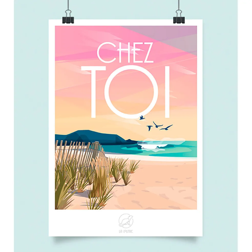 Affiche chez toi 42x59.4cm