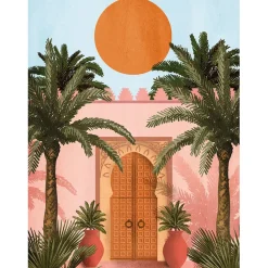 Affiche palmiers 30x40cm