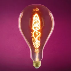 Ampoule spiral poire xl ambree