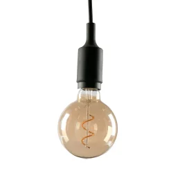 Ampoule spirale globe ambree