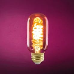 ampoule spirale tube ambree