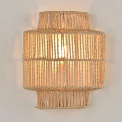 Applique en corde tressée naturel h23cm - Cancun