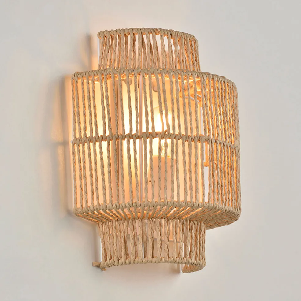 Applique en corde tressée naturel h23cm - Cancun