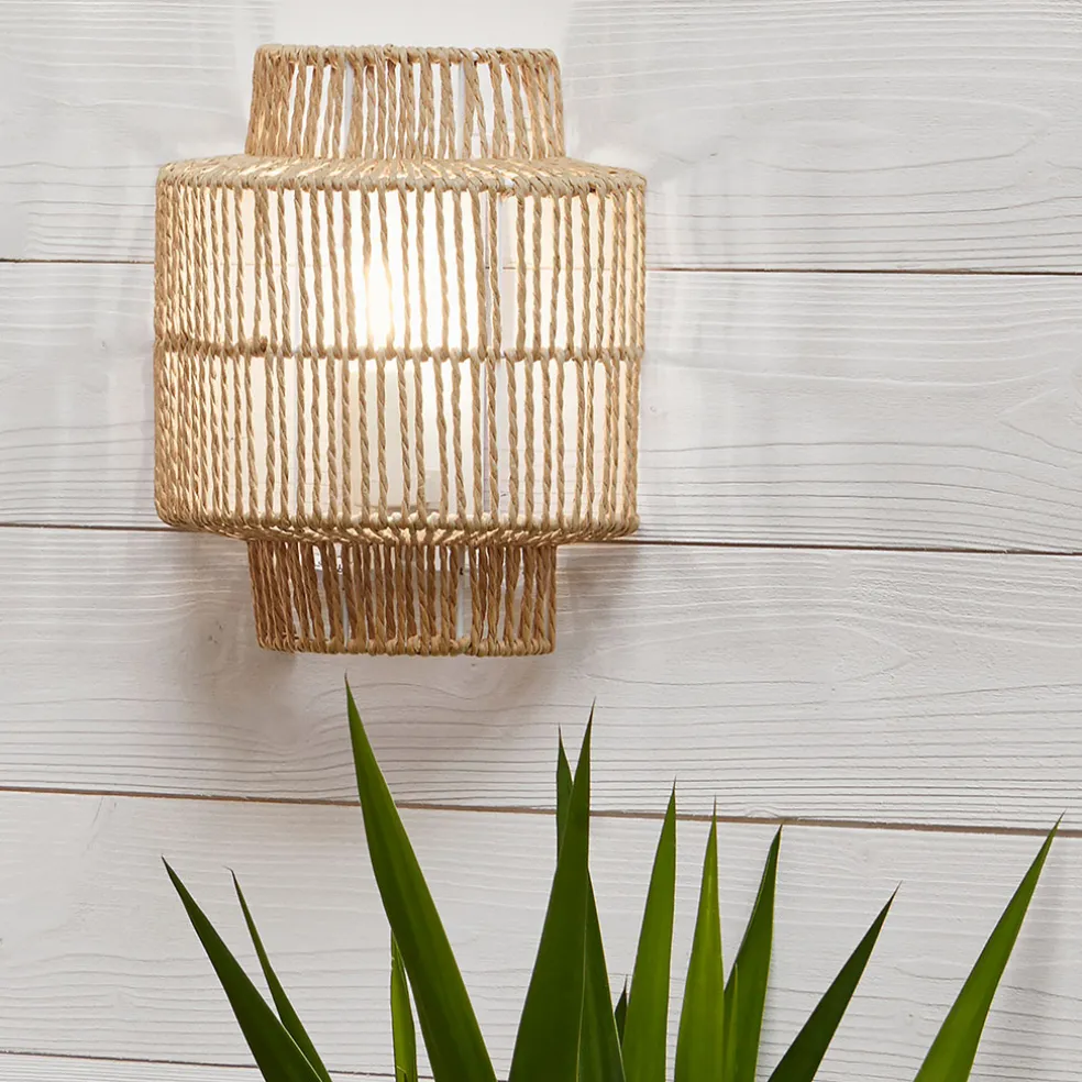 Applique en corde tressée naturel h23cm - Cancun