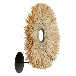 Applique non electrique en raphia d25cm naturel - cuzco