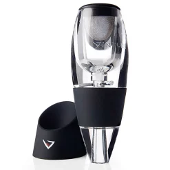 Aérateur à vin rouge noir et transparent - Vinturi