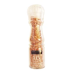 Assaisonnement de sel dore aux graines croquantes