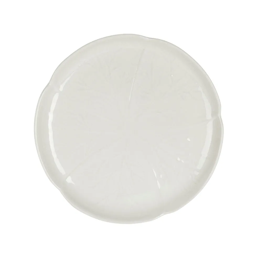 Assiette à dessert chou en grès blanc d21cm