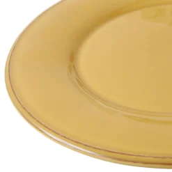 Assiette à dessert en faïence moutarde d23.5cm - constance