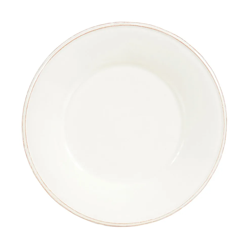 Assiette à dessert en faïence ivoire d23.5cm - constance