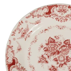 Assiette à dessert en faience bordeaux d20cm - clothilde