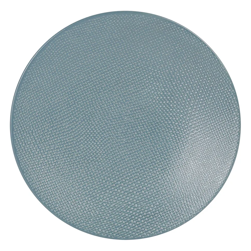 Assiette à dessert en gres bleu d21cm - vesuvio