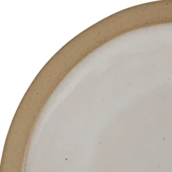 Assiette à dessert en grès blanc d21.5cm - Jade