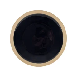 Assiette à dessert en grès bleu marine d21.5cm - Jade