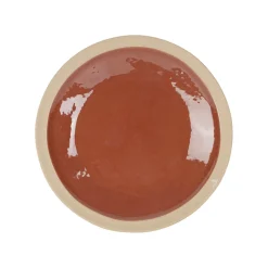 Assiette à dessert en grès tomette d21.5cm - Jade