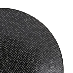 Assiette à dessert en grès noir d20.5cm - Vesuvio