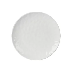 Assiette à dessert en porcelaine blanc d20cm - oasis
