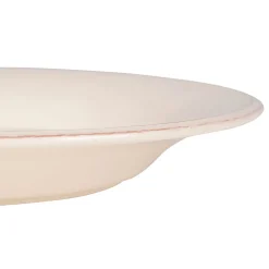 Assiette à pâtes en faïence ivoire d27cm - constance