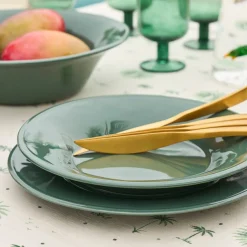 Assiette à pâtes en faïence romarin d26.5cm - Constance