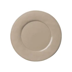 Assiette a dessert en faïence mastic d23.5cm - constance