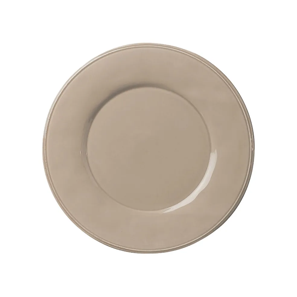 Assiette a dessert en faïence mastic d23.5cm - constance