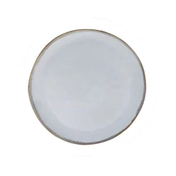 Assiette a dessert en grès nacré d20cm - Nori