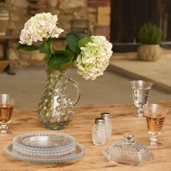 Assiette a dessert en verre d20cm - perloa