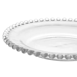 Assiette a dessert en verre d20cm - perloa