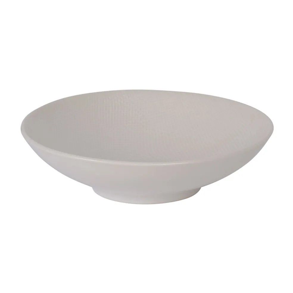 Assiette calotte en grès crème d19cm - vesuvio