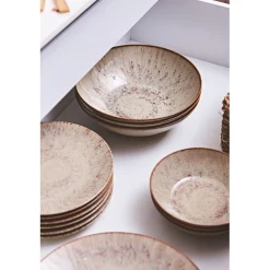 Assiette calotte akaris brun d22cm en gres