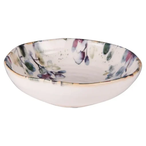 Assiette calotte en faïence blanc d19cm - Garden