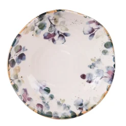 Assiette calotte en faïence blanc d19cm - Garden