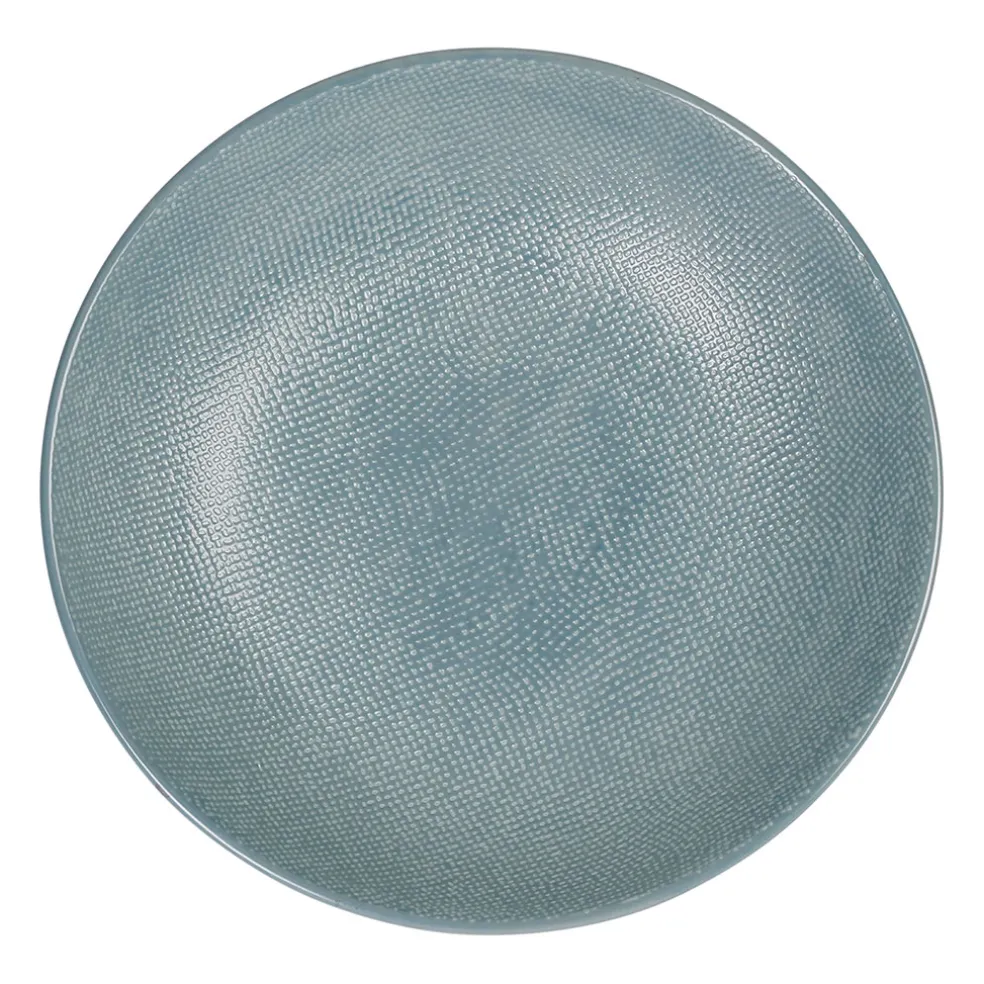 Assiette calotte en gres bleu d19cm - vesuvio