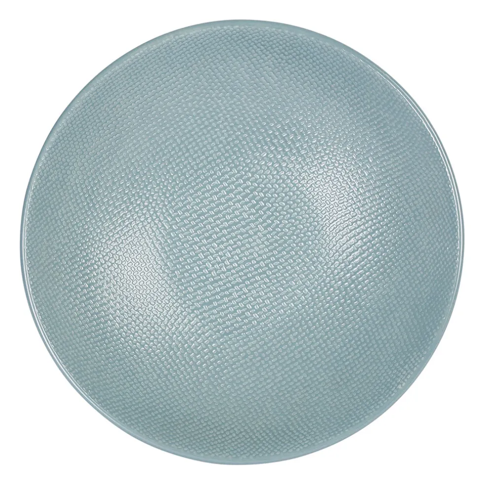 Assiette calotte en gres bleu d25cm - vesuvio
