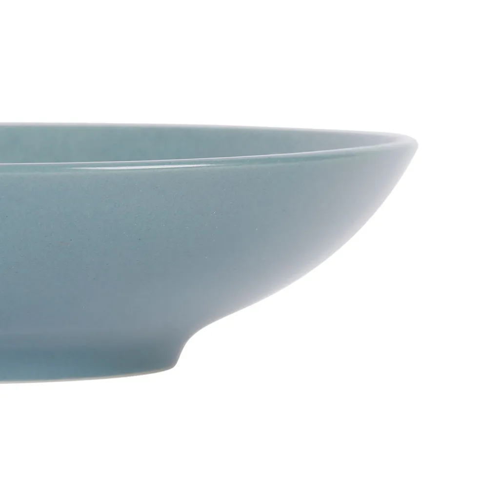 Assiette calotte en gres bleu d25cm - vesuvio