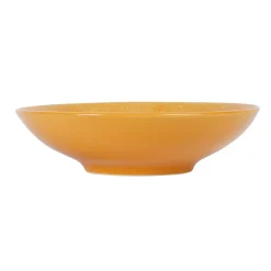 Assiette calotte en gres safran d19cm - vesuvio