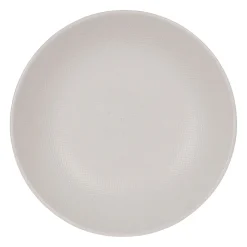 Assiette calotte en grès blanc d25cm - Vesuvio