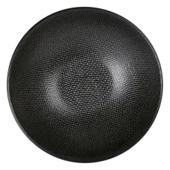 Assiette calotte en grès noir d19cm - vesuvio