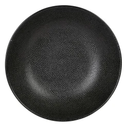Assiette calotte en grès noir d25cm - Vesuvio