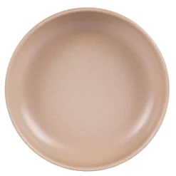 Assiette calotte en grès sable d22cm - uno